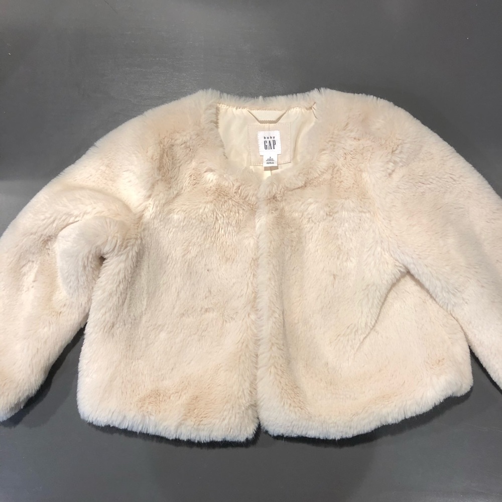 Toddler faux fur jacket